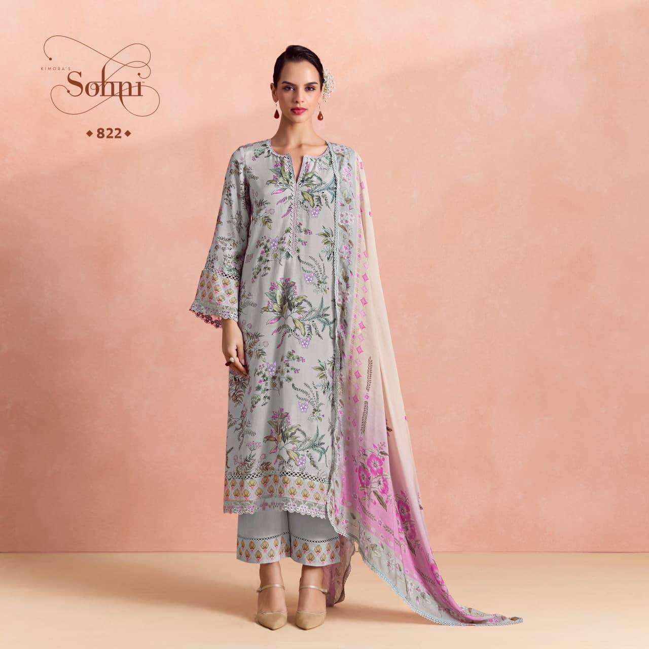 FERN By KIMORA SUIT 821 To 824 Series Indian Traditional Wear Pure Cotton dresses At Wholesale Price
